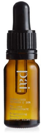 Pai Skincare Stabilised Vitamin C 20% Brightening Face Serum Booster 10ml, for All Skin Types, Fragrance-Free, Targets Hyperpigmentation & Dark Spots, Vegan & Cruelty-Free