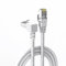 CABLEPELADO Cavo di rete, cavo LAN, dati, cavo Gigabit, cavo RJ45, intrecciato, 1 x 90°, categoria 5E, compatibile PC, Smart TV, Server, 2 metri, bianco