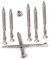 Vis Inox A2 Terrasse Bois DOUBLE FILET Tête TX25 6 Lobes Pointe coupante (200, 5x40mm)