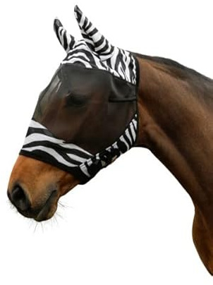 Kerbl Fliegenschutzmaske Zebra mit Ohrenschutz 326115