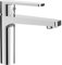 Rubinetto lavabo Bagno, Miscelatore monocomando per lavandino, in Ottone Cromato, Design Squadrato, Inclusi Flessibili, Serie Recta