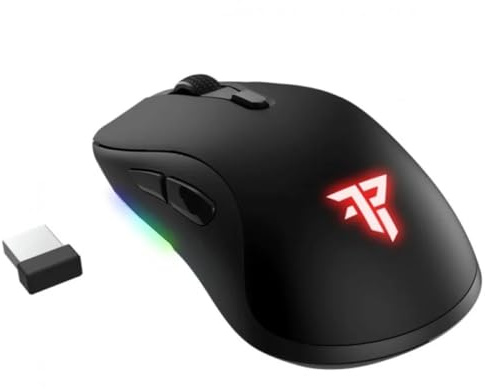 Tempest Ratón Gaming Inalámbrico X20 Vigilant, 16000 dpi, 7 Botones, 400 IPS, Ergonómico, USB-C, 74 gr, Ratón Gamer Negro