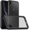 TEOPHA Case for iPhone XR, Non-Yellowing, Shockproof Military-Grade Protection, Cushioned Carbon Fiber Cover, Scratch & Fingerprint Resistant, Translucent, 6.1 Inch - Black