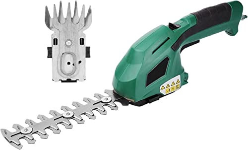 Cisaille à Gazon sans Fil pour Taille-haie, débroussailleuse portative 2 en 1 7,2 V, Batterie Lithium-ION Rechargeable 1300 mAh, utilisée pour Le Jardinage, la Coupe, la Taille des Plantes et des fe