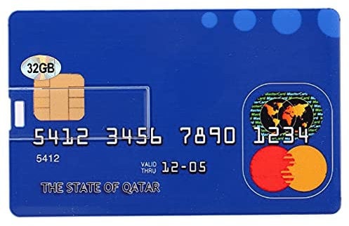 Akozon Carte U Disque, Forme Simple Unique Clé USB pour Carte de Crédit Flash 32 Go Lecteurs D'Ordinateur Stockage de Données Lecteur de Transfert de Fichiers Bureau D'étudiant Externe