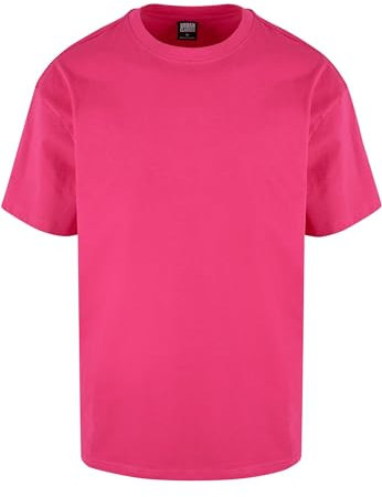 Urban Classics Heavy Oversized Tee T-Shirt, Hibiskuspink, S Uomo