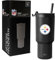Simple Modern Offiziell lizenzierter NFL Pittsburgh Steelers Becher mit Klappdeckel und Strohhalmen, isolierter Becher aus Edelstahl, Geschenke für Männer und Frauen, Trek Collection, Pittsburgh