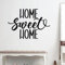 GRAZDesign Wandtattoo Home Sweet Home Spruch Deko Wohnzimmer, Flur Wandaufkleber für Wand, Schrank, Tür - 42x30cm / weiss