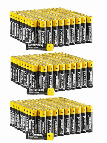 300 Stück Intenso Energy Ultra AAA Micro LR03 Alkaline Batterien, gelb-schwarz