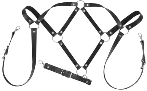 VALICLUD Herren-Hosenträger Mit Y-Rücken Und Knöpfen Verstellbarer Elastischer Smoking-Hosenträger Herren-Hosenträger Aus Leder Mit Starken Clips Schwarz