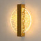 DELIPOP Wandleuchte Innen Gold, 12W 1150LM Wandlampe Innen LED Warmweiß 3000K, Acryl Runde Wandbeleuchtung Innen für Schlafzimmer, Wohnzimmer, Treppenhaus, Flur