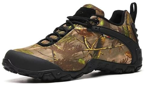 SANANG Wanderschuhe Männer Frauen Wasserdicht Sandy Schwarz Camouflage Low Sneakers,Outdoor Trekking Rock Climbing Mountain Camping Schuhe