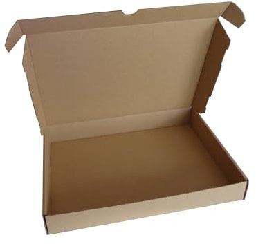 10 Maxibriefkartons / 350 x 250 x 50 mm / Farbe: braun