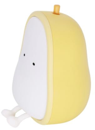 Mikikit 1stk Schlaf Leicht Nachtlichter Für Kinder Obst Nachtlicht Kleine Nachtlampe Mini-tischlampe Cartoon-nacht Avocado-nachtlampe Nachtlampenverzierung -nachtlicht Birne Silikon