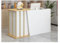 Empfangstheke Rezeption de Modern,Rezeption Schreibtisch , Empfangstresen Schreibtisch mit 4 Stauräumen, Laden-Theke Verkaufstheke mit Abschließbarer Schublade,Rezeption, Lad(Size:100x40x90cm,Color:B)