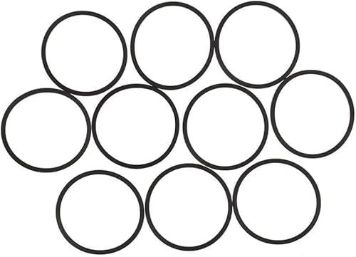10Pcs Black Disk Drive Rubber Belt Replacement for Xbox 360, Replacement Belt Kit for Rock Tumblers
