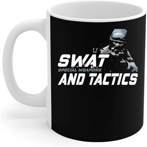 Polizist - Swat Spezialwaffen Und Taktiken Polizist Retro Tasse Keramik Tasse Neuheit Geschenktasse Lustig Geschenk Für Geburtstagsgeschenk Männer 330 Ml