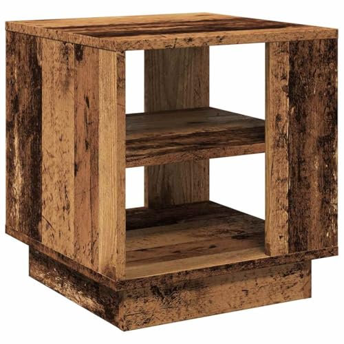vidaXL Couchtisch Altholz-Optik 40x40x43 cm Holzwerkstoff