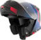 Bogotto H271 Wayke Klapphelm, schwarz matt/rot/blau, XL