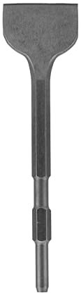 Mavaol Jeu de burins à tige hexagonale, burin à rainurer robuste, acier 40CR, compatible avec les marteaux perforateurs Hitachi, pour carrelage, béton, pierre, granit (Breit, flach)