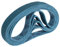 Fabricado con bandas de lija Scotch Brite 3M SC-BS Banda de no tejido Lijadora de banda para tubos (Grade: very fine, Color: blue, 30mm x 533mm)