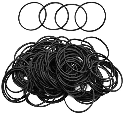 100PCS Coil Tattoo Machine Rubber,Tattoo Rubber Bands Elastic Damping Coil Tattoo Machine Rubber Rings Black