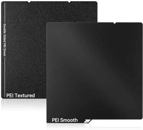 UniTak3D Kobra S1 PEI Build Plate 264x276mm Piatto Double Sided Smooth+Textured Heated Bed Flessibile Rimovibile Piastra del Letto Molle Compatible with ANYCUBIC Kobra S1/Kobra S1 Combo Stampanti 3D
