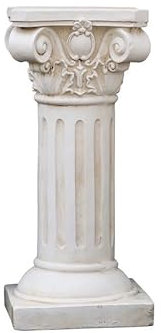 VISIBLE Colonna decorativa romana da 55,1 cm, classica base da giardino per fioriere, per interni ed esterni, decorazione per feste di compleanno di nozze, in schiuma avvolgente, consegnata in modo