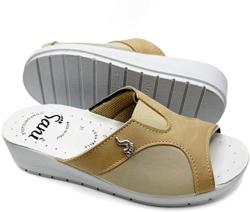 Sani' Ciabatta Donna Aperta Automodellante X Alluce Valgo Comfort Comode Traspiranti Pantofola Sanitaria Ospedale Casa Correttore