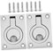 NAMOARLY 2Pièces Tirage Inox pour Bateau de Trappe Serrure de Marin pour Kayaks Canoës Installation Facile Ergonomique