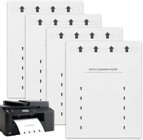 Printer Cleaning Sheets 15-Pack - 【Removes Ink, Dust, Dirt & Debris】8.5 x 11 Inches, Thickened Design, Durable & Easy to Clean, Compatible with Laser & Inkjet Printers, Copiers, Fax Machines, Scanners
