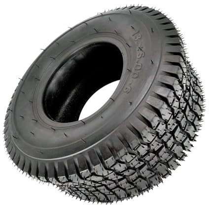 HMLOPX 13x5,00-6 13x6,50-6 15x6,00-6 Rasenmäherreifen, Vorderreifen für Rasentraktor mit 12 Zoll Reifenhebel Tiefe Profil Wartungsfrei Ersatz für Garten Go-Kart ATV Schubkarre(13X5.00-6)