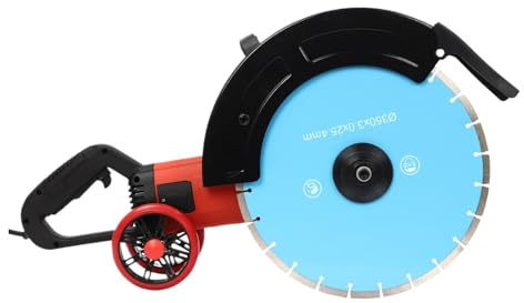 4800W Electric Concrete Saw Cutting Machine Corded Handheld Circular W/350mm Blade Sturdy Construction