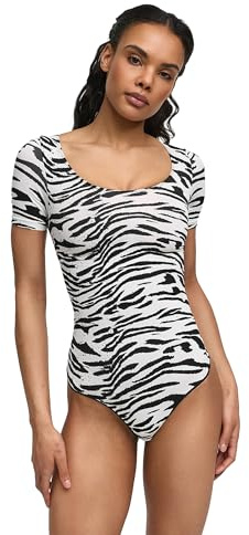 CFab Shapewear Damen Bauchweg Kurzarm Body String mit festem Halt | Body Shaper Damen mit T Shirt Ärmeln weichem Stretch und String Schnitt für glatte Looks unter engen Kleidern Hosen Jumpsuits