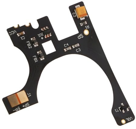 Homeponnew Audio Verstärker Modul für Game Boy Advance SP kompatibel mit AGS-001 und AGS-101, kompakte 4,6 x 4,3 cm Klangverstärkungsplatine in Schwarz