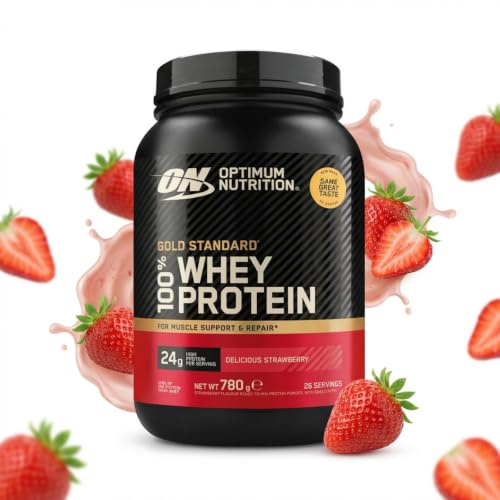 Optimum Nutrition 100% Whey Gold Standard (768g) Delicious Strawberry