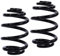 BESTPRICE 2x Fahrwerksfeder hinten Schraubenfeder links & rechts Kompatibel mit BMW 3er (E46), 3 Touring (E46), 3 Cabriolet (E46), 3 Coupe (E46)