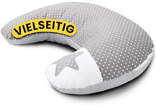 Amilian Stillkissen & Schwangerschaftskissen - Ideales Pregnancy Pillow für Schwangerschaft und Stillen - Stillkissen klein - Lagerungskissen - Seitenschläferkissen