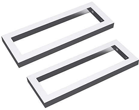 Mai & Mai Design Wandkonsole WH01 aus Edelstahl in Silber, BTH: 50x3x15 cm, Waschtisch Halterung 2 Stück