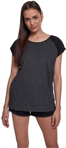 Urban Classics Damen Ladies Contrast Raglan Tee