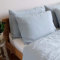 Linen & Cotton Weicher Griff Kissenbezug Kissenhülle Alicia Einfarbig - 100% Leinen, Hellblau Blau (50 x 70 cm) Bettkissenbezug Kopfkissenbezug Bettwäsche Sommer Kissen für Bett Schlafzimmer Home