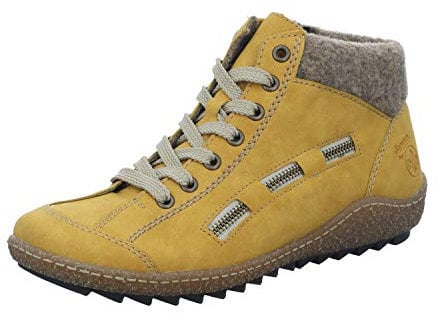 Rieker Damen L7543 Hohe Sneaker, Gelb Honig Wood 69, 43 EU