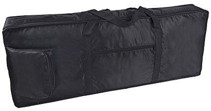 Oxford Portable 61-Key 54-Key Keyboard Electric Piano Padded Case Gig Bag Dual Zipper 10mm Padded Case with Handle Strap Adjustable Shoulder Backpack Travel Tote with Extra Pockets Dustproof