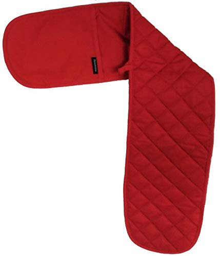 Plain and Simple Quilted Oven Glove 100% Cotton in Red