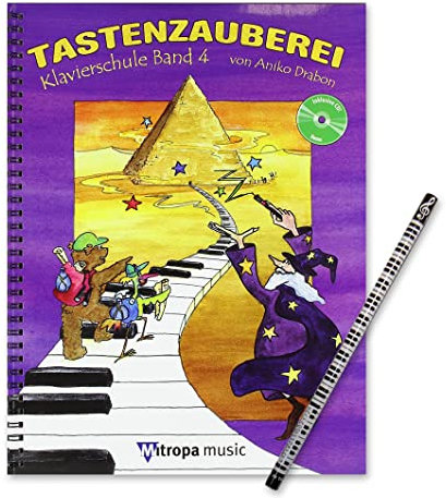 Tastenzauberei, Band 4 - Klavierschule mit Audio-CD ISBN 9789043134613 - Lehrgang für Klavier - Deutsch, mit vielen Stücken zum Mitspielen