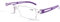 KoKoBin Rahmenlose Lesebrille Sehhilfe mit Blaulichtflilter Anti Blaulicht Lesehilfe für Damen und Herren(Lila,+1.0)