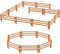 Sumind 40 Pieces Horse Corral Fencing Accessories Playset Plastic Farm Fence Toy Age 6+ for Barn Paddock Horse Stable Farm Animal Fence Panel Paddock Toy Educational Present Cake Toppers