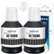 LCL Imprimante Bouteille d'encre Compatible GI56 GI-56 BK GI-56BK (2-Pack Noir 170ML) Remplacement pour Canon MAXIFY GX7050 GX6050 GX5050 GX4050 GX3050
