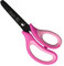 Läufer 87222 Ergonomische Bastelschere für Kinder, Schule ab 1. Klasse, pink/rosa, für Rechtshänder, Schere mit runder Spitze