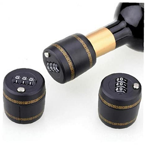 Combination Lock for Wine Whiskey Bottle Wine Liquor Stopper Plastic Bottle Password Lock Wine Digital Lock